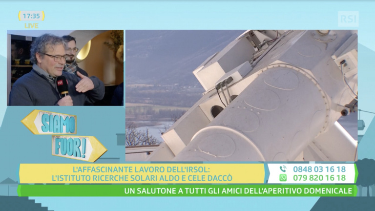 IRSOL on television: "Siamo fuori"
